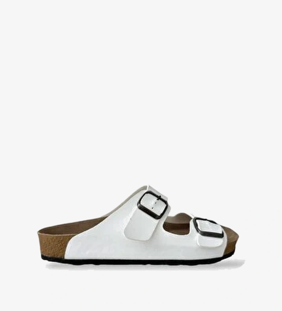 Unisex Cift Tokali Ortopedik Terlik Beyaz
