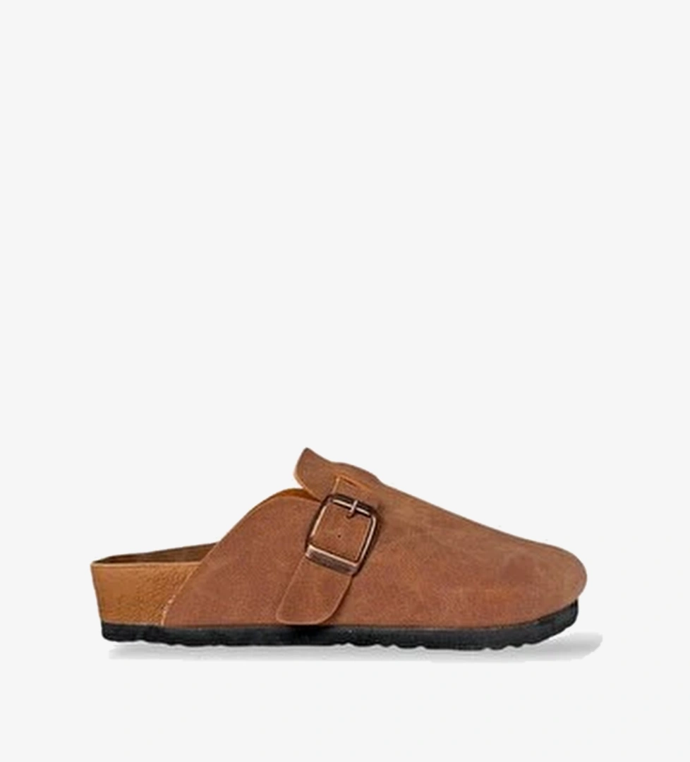 Unisex Toka Detayli Mantar Anatomik Tabanli Terlik Tarcin