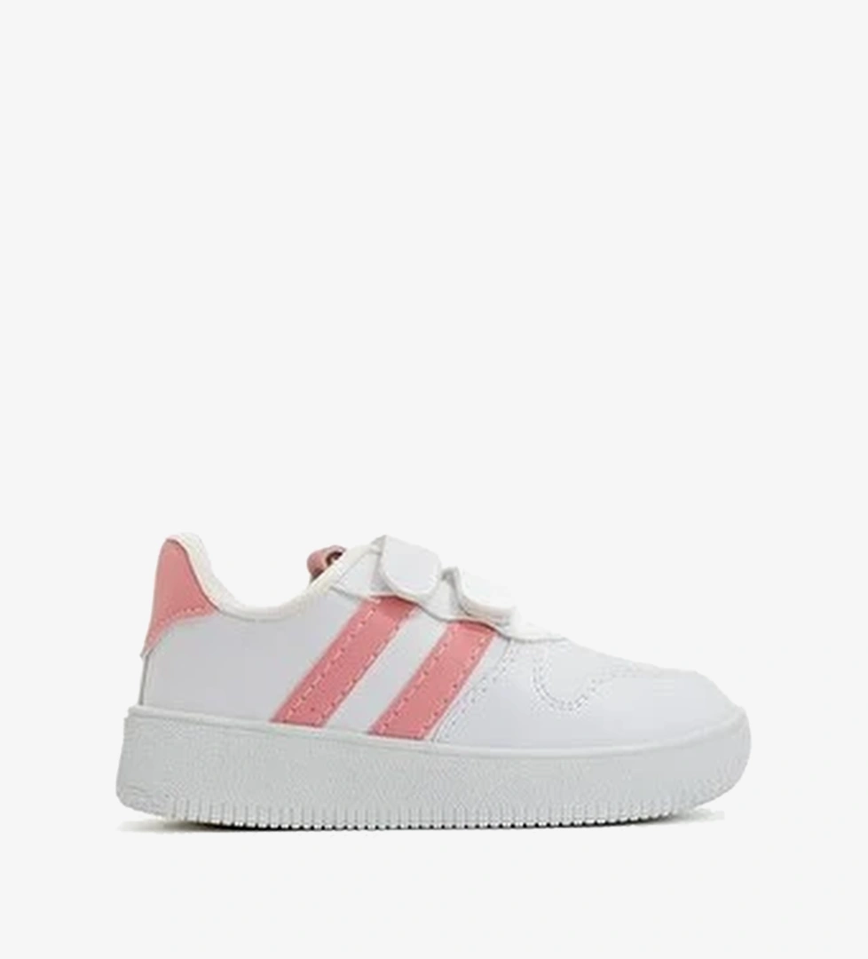 Cocuk Sneaker Spor Ayakkabi Pudra - Beyaz
