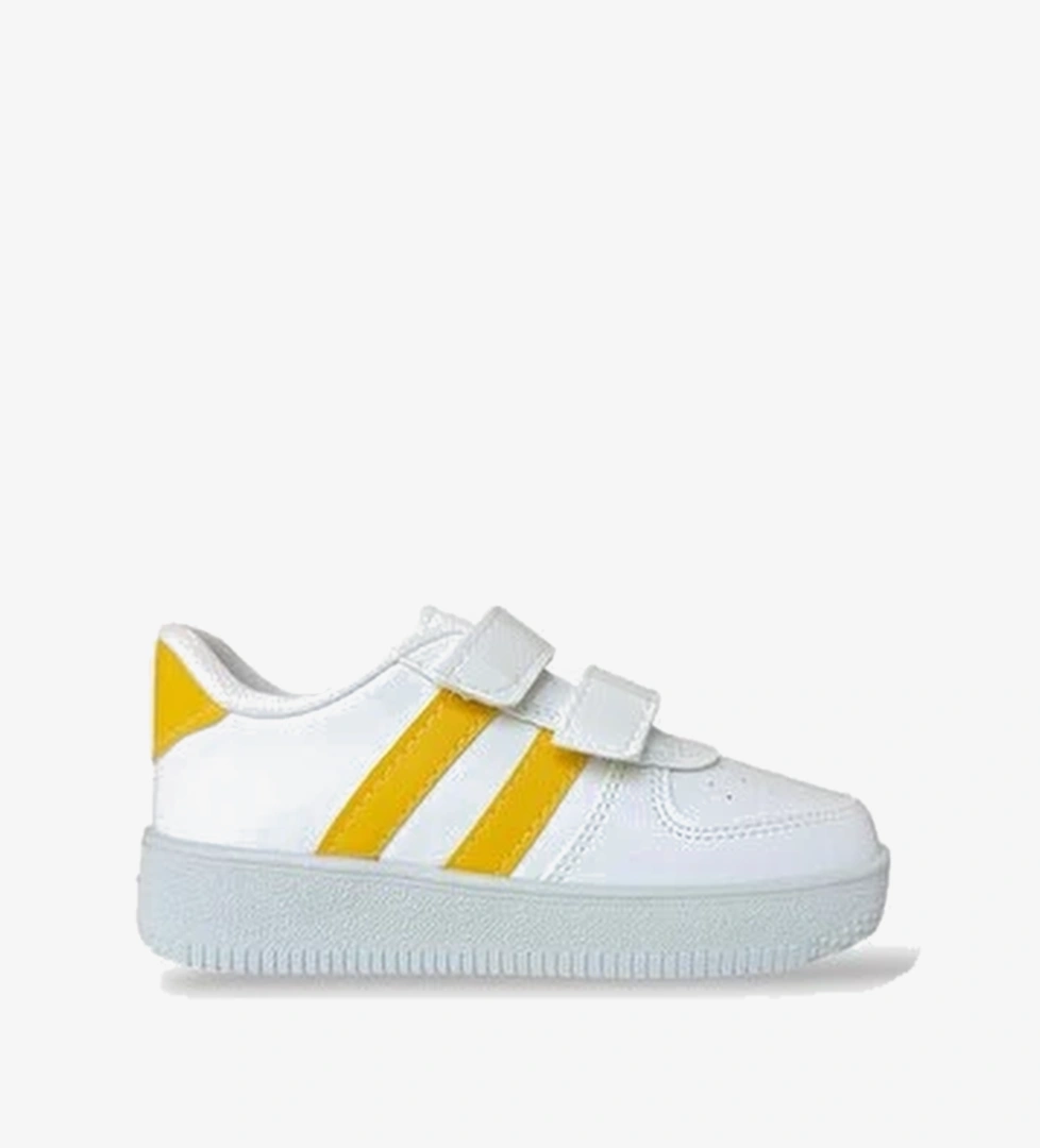 Cocuk Sneaker Spor Ayakkabi Beyaz - Sari
