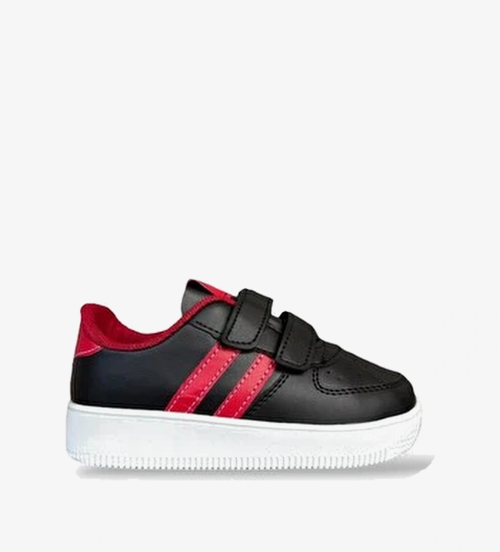 Cocuk Sneaker Spor Ayakkabi SIyah - Kirmizi
