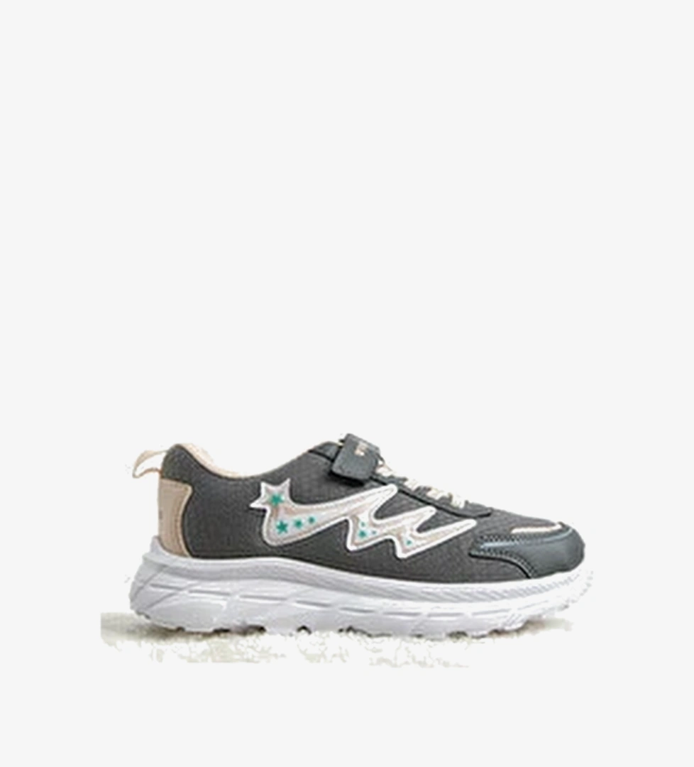 Cocuk Unisex Fume Pudra Rahat Kalip Nefes Alabilen Cirtli Sneaker