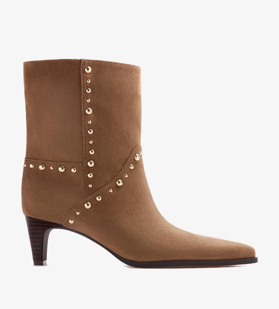 Lefties Siyah Lefties Suni Süet çivili topuklu bot