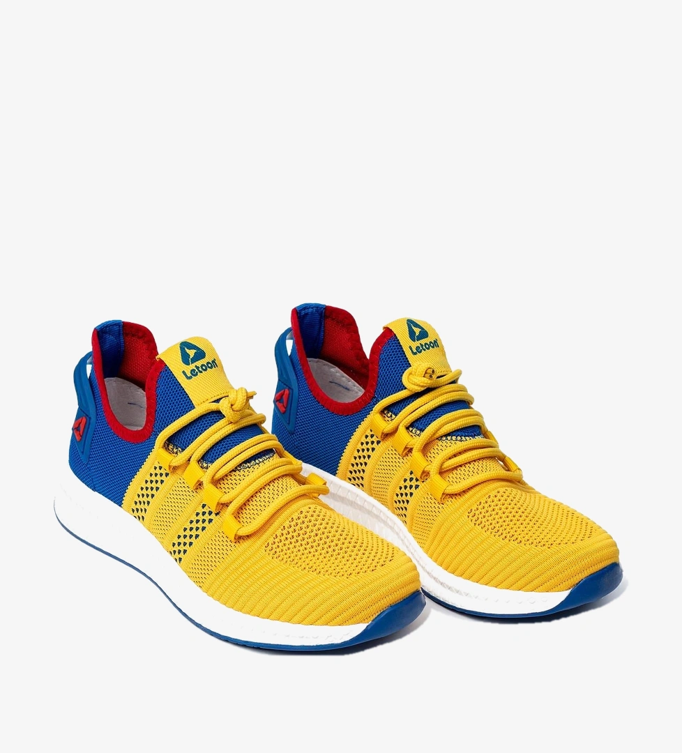 Letoon 2103 Unisex Mavi Sarı Spor Ayakkabı