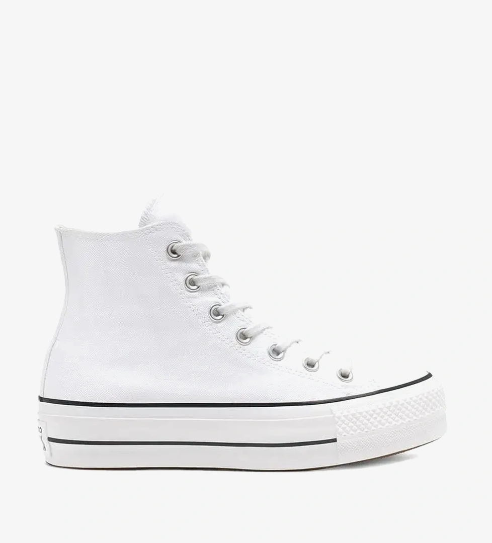 Converse CHUCK TAYLOR ALL STAR PLATFORM CANVAS Beyaz Sneaker 560846C-102