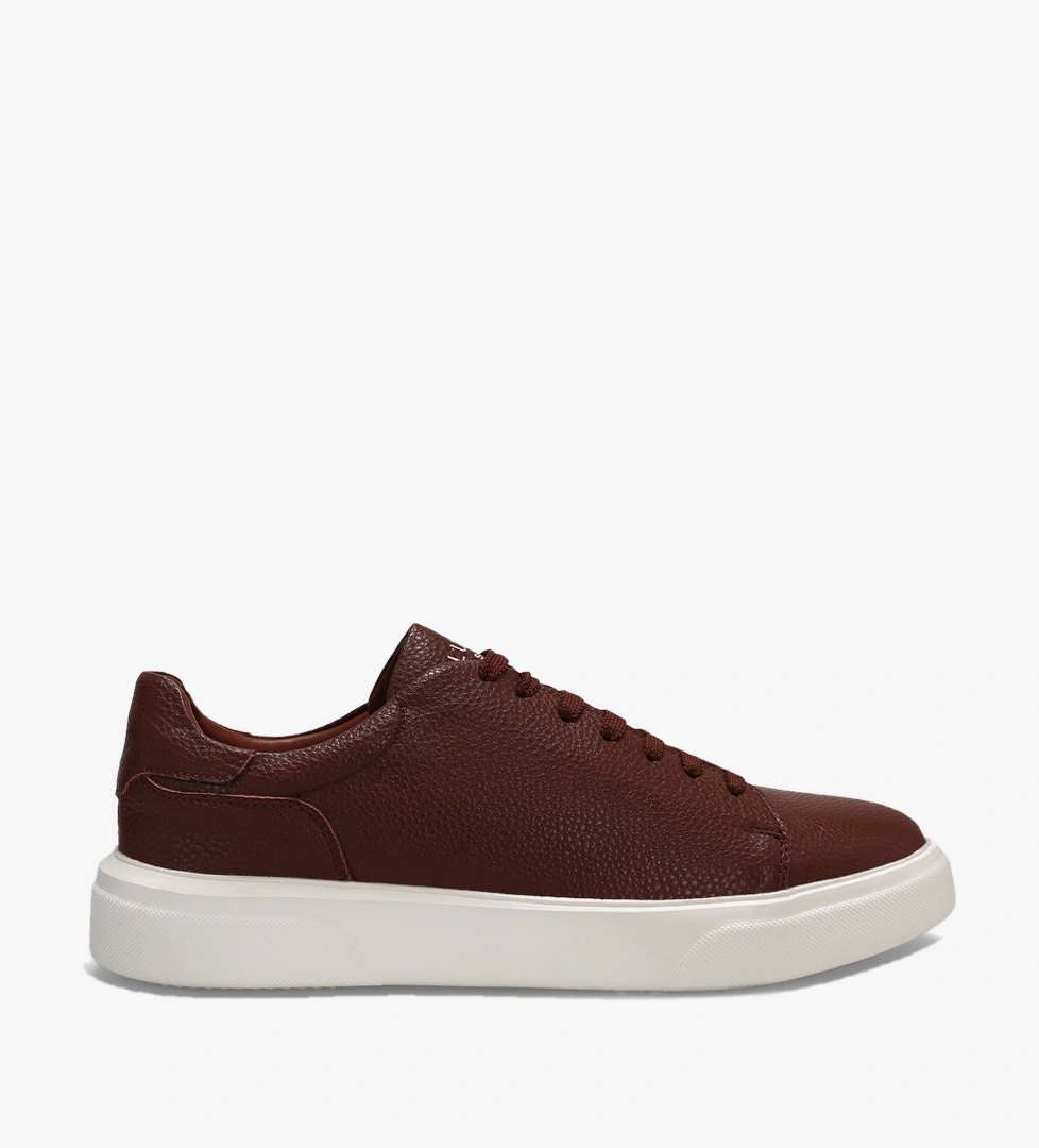 Tommy Erkek Deri Sneaker Ayakkabı Taba
