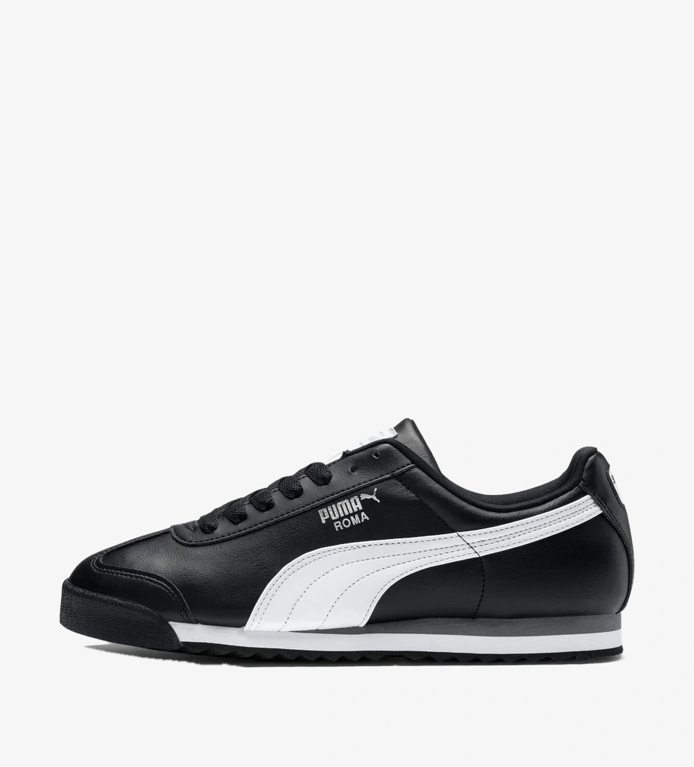Puma Roma Basic-black-white-puma silver Erkek Spor Ayakkabı