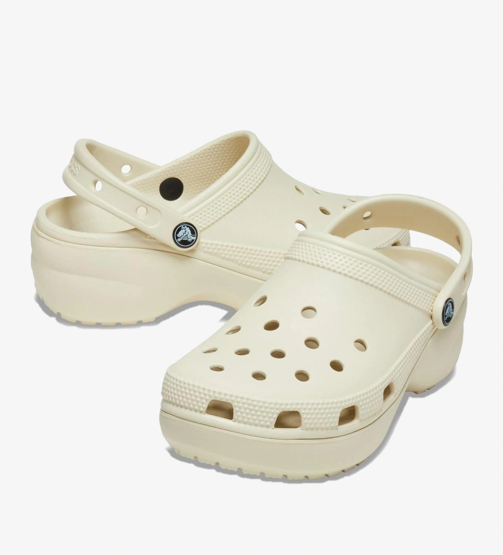 Crocs Beyaz Crocs Classic Platform Clog
