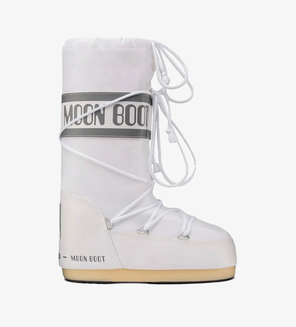 Beyaz Moon Boot Uzun