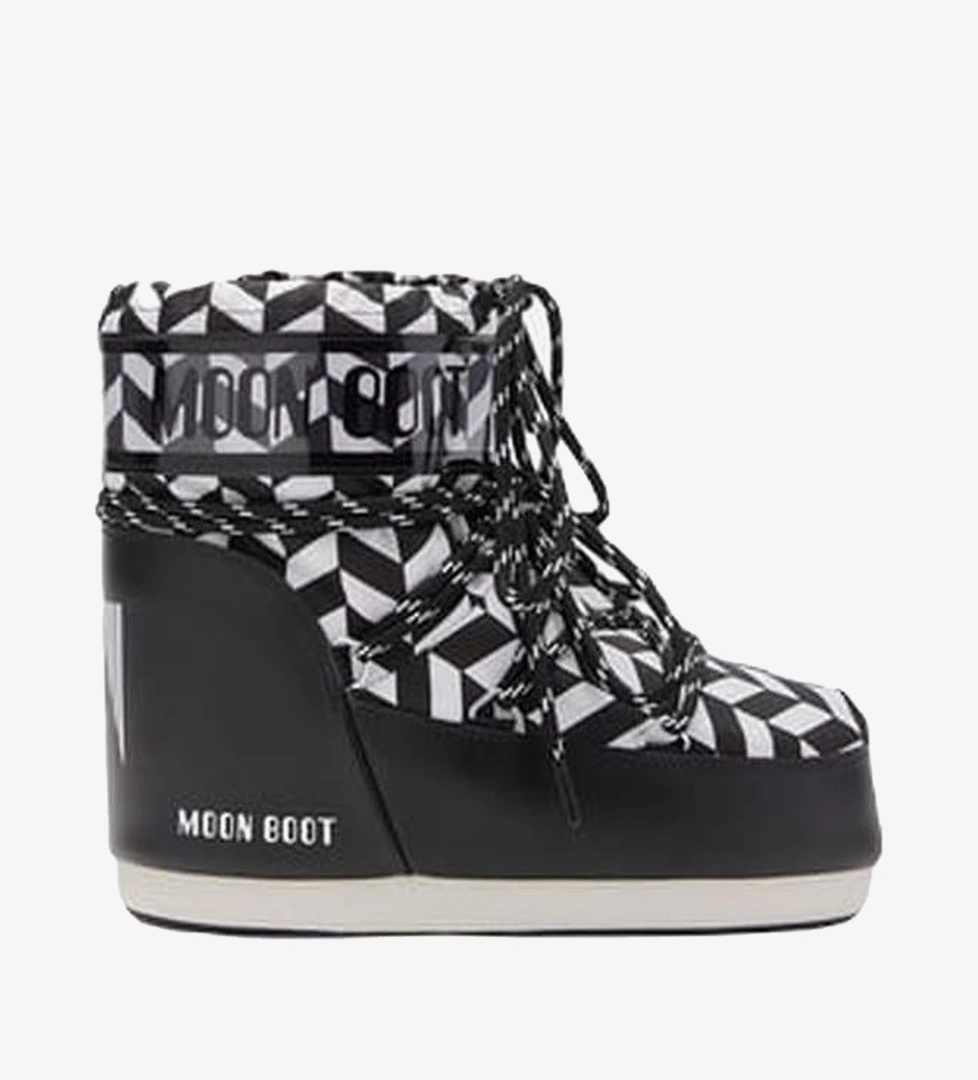 Moon Boot Siyah Beyaz Moon Boot Icon Low