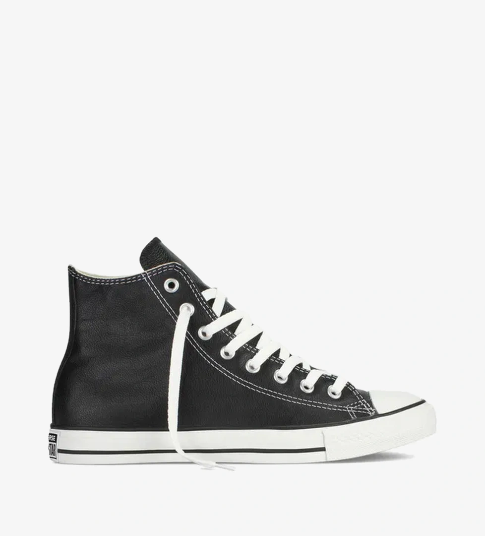 Converse Chuck Taylor All Star Unisex Siyah Deri Sneaker - Görsel 1