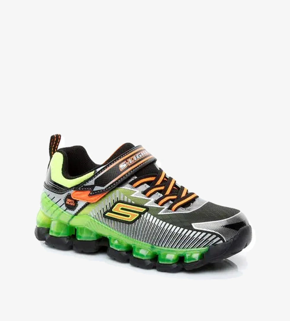 Skechers Flashpod- Scoria Işıklı Çocuk Yeşil Spor Ayakkabı