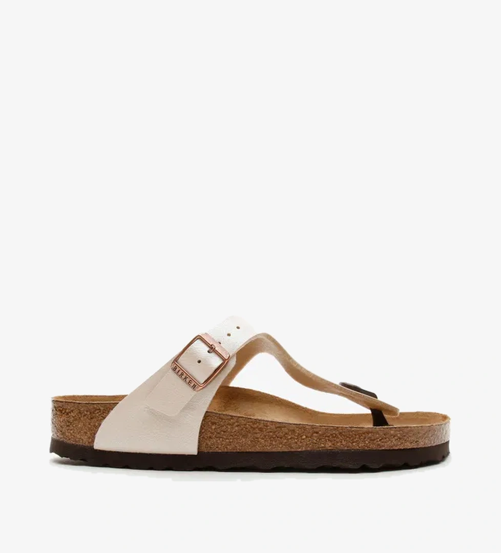 Birkenstock Gizeh Birko-Flor Graceful Kadın Beyaz Sandalet