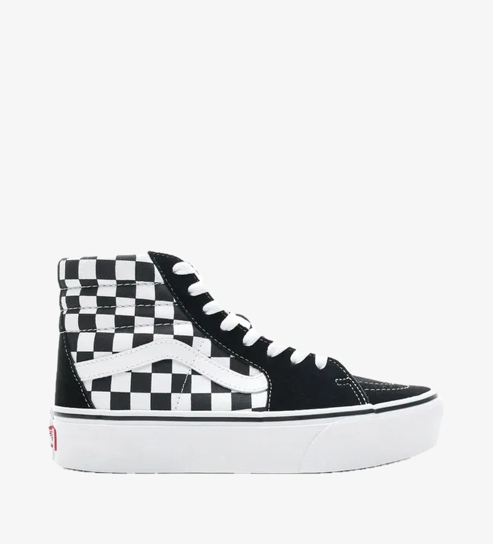 Vans Vans Checkerboard Sk8-HI Platform 2.0 Siyah - Beyaz Kadın Sneaker model görseli