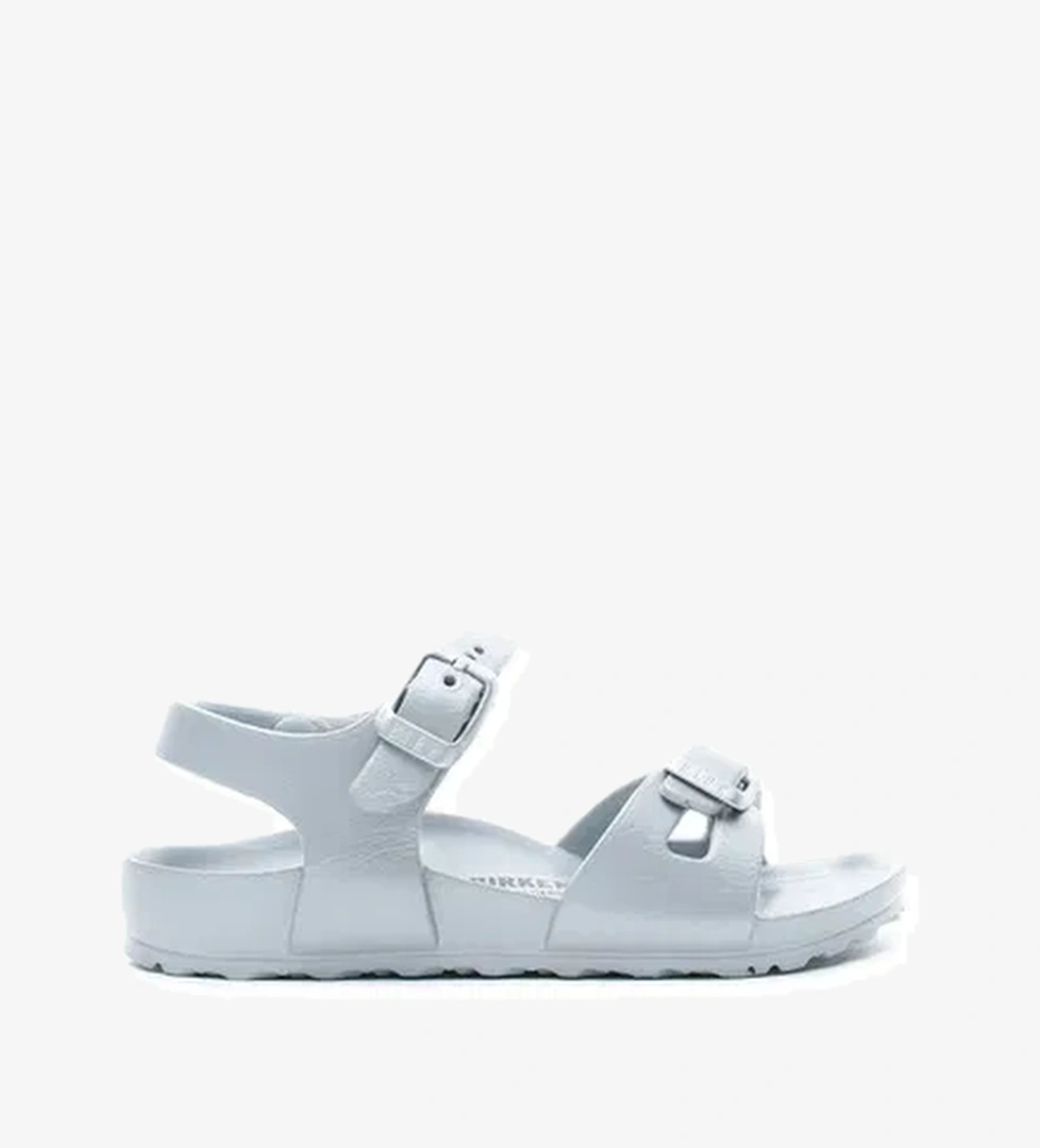 Birkenstock Rio Kids EVA Bebek Gümüş Sandalet - Görsel 1