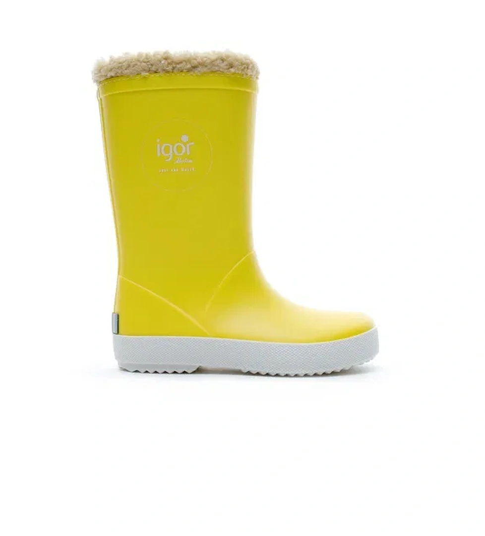 Igor Splash Nautico Borreguito Sarı Bebek Yağmur Botu