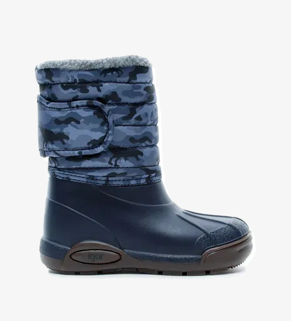 Igor Topo Ski Camo Lacivert Çocuk Yağmur Botu
