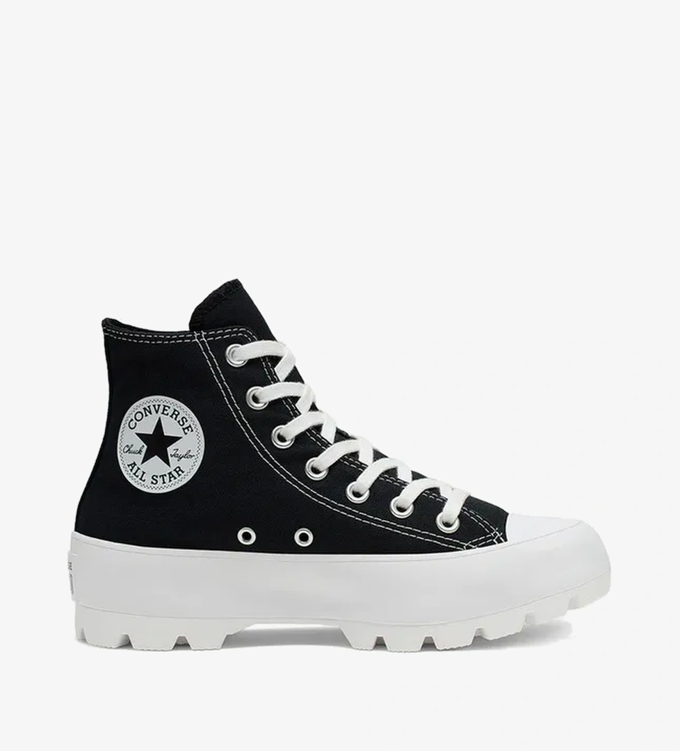 Converse Chuck Taylor All Star Lugged Hi Kadın Platform Siyah Sneaker
