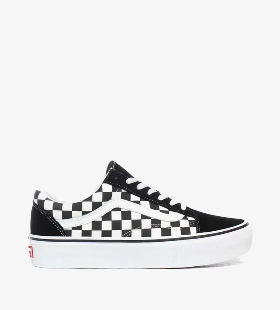 Vans Vans Old Skool Platform Checkerboard Kadın Platform Siyah Sneaker model görseli