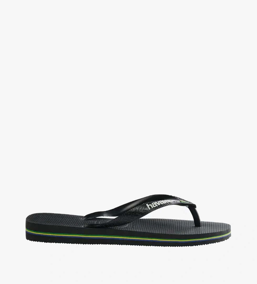 Havaianas Brasil Logo Unisex Siyah Terlik