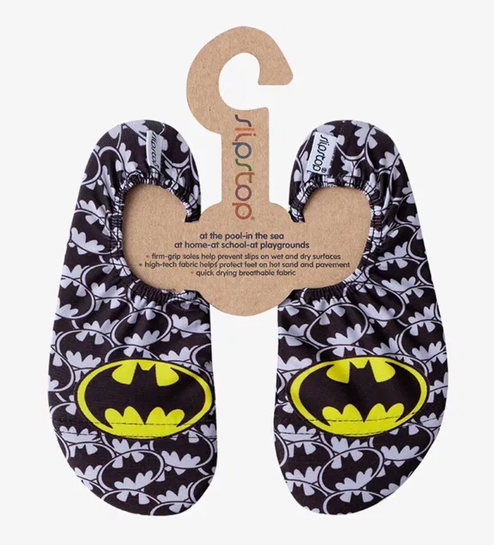 Slipstop Batman Çocuk Sİyah Deniz ve Havuz Ayakkabısı