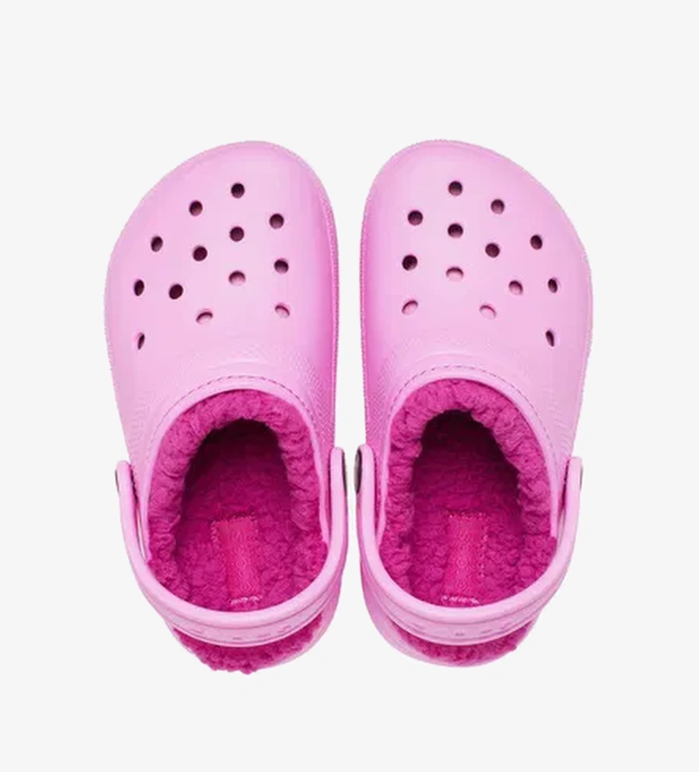 Crocs Crocs Classic Lined Clog Çocuk Pembe Terlik model görseli