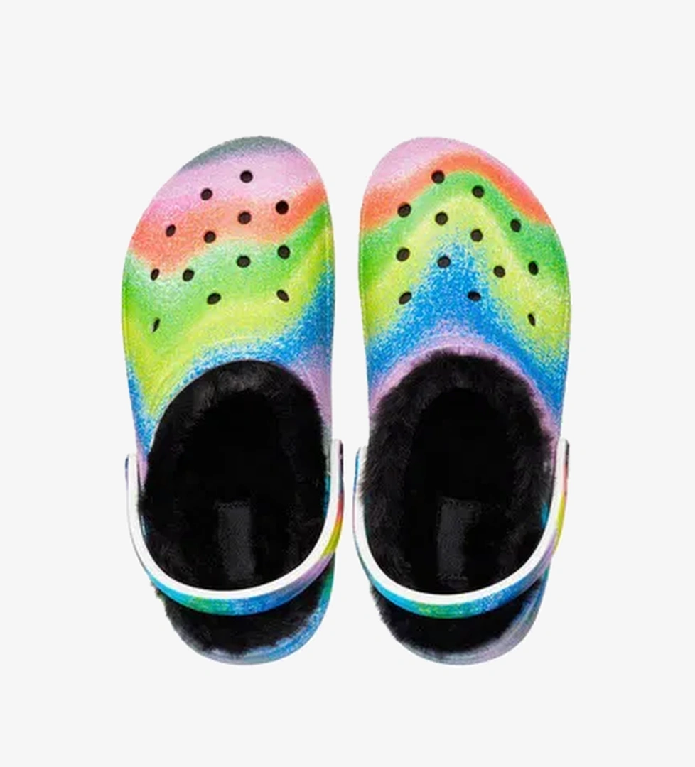 Crocs Classic Lined Spray Dye Clog Çocuk Renkli Terlik - Görsel 1