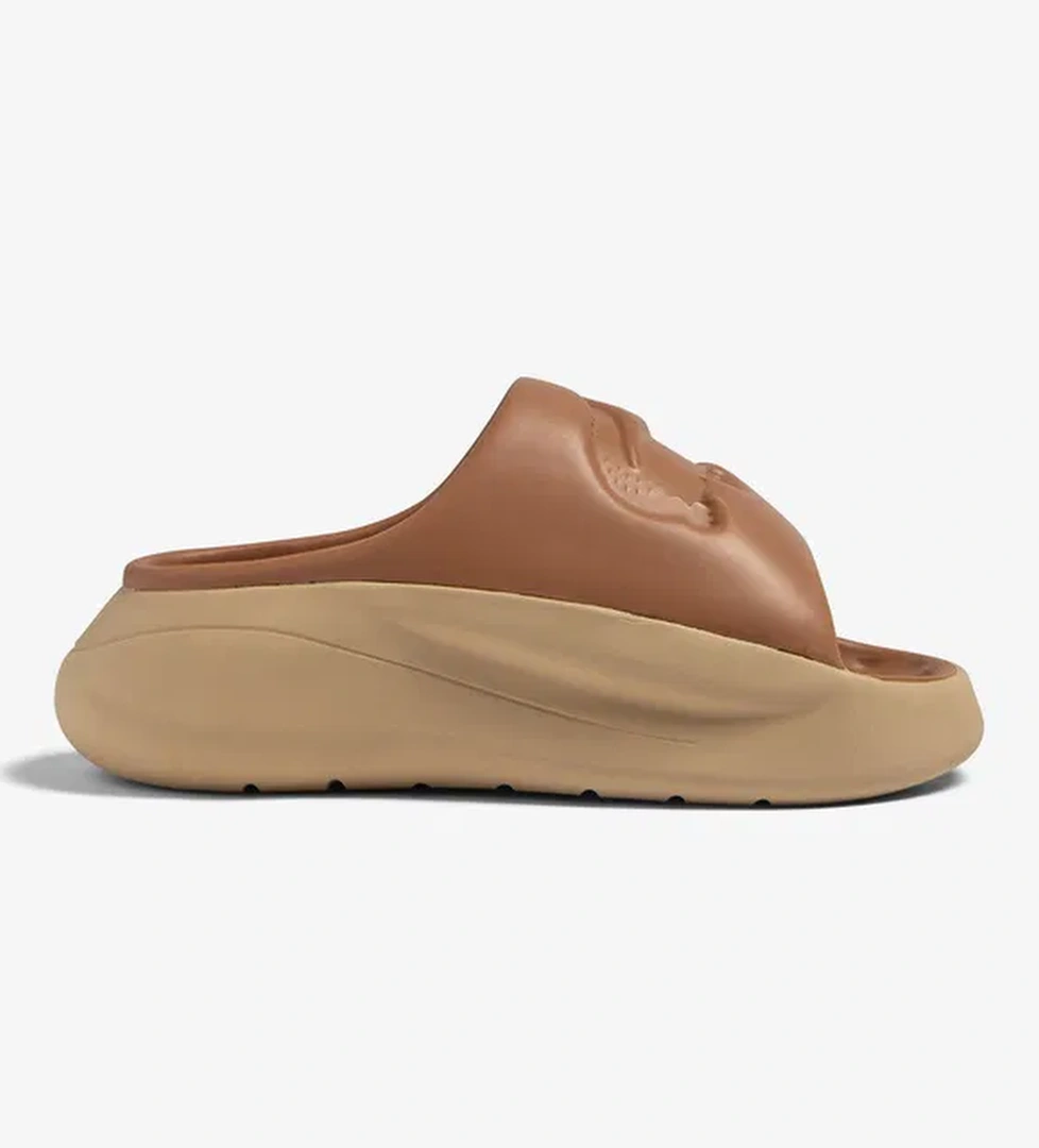 Lacoste Serve Slide 3.0 Kadın Kahverengi Terlik