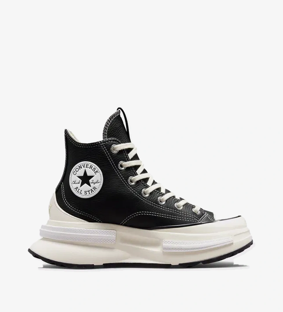 Converse Converse Run Star Legacy Cx Foundational Leather Unisex Deri Siyah Platform Sneaker model görseli
