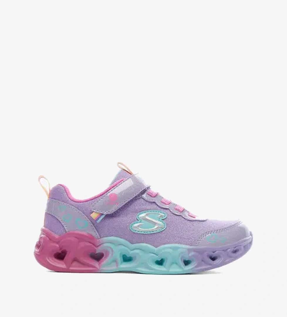 Skechers Heart Lights - Color Joyful Çocuk Mor Spor Ayakkabı - Görsel 1