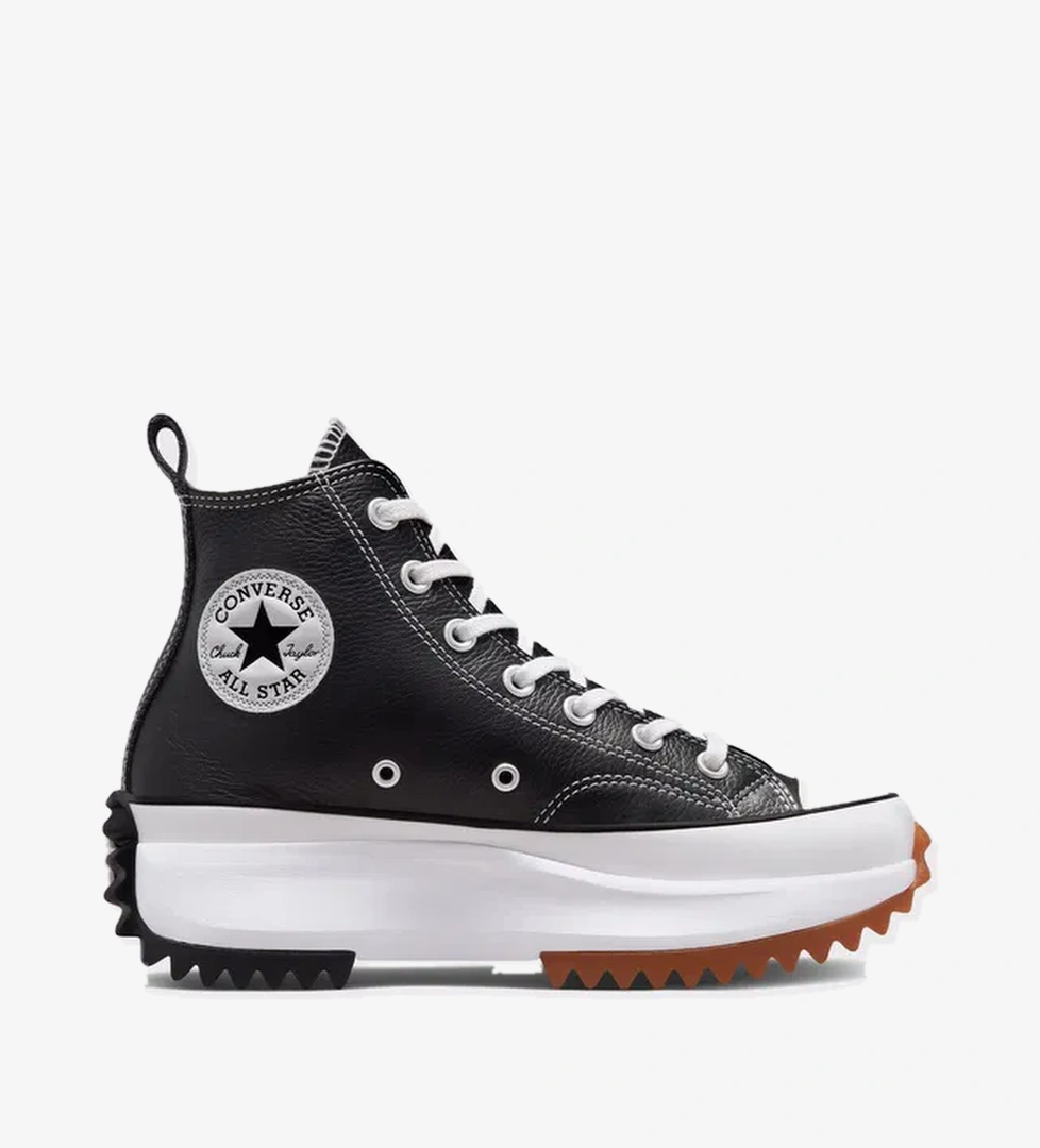 Converse Run Star Hike Platform Foundational Leather Unisex Siyah Sneaker