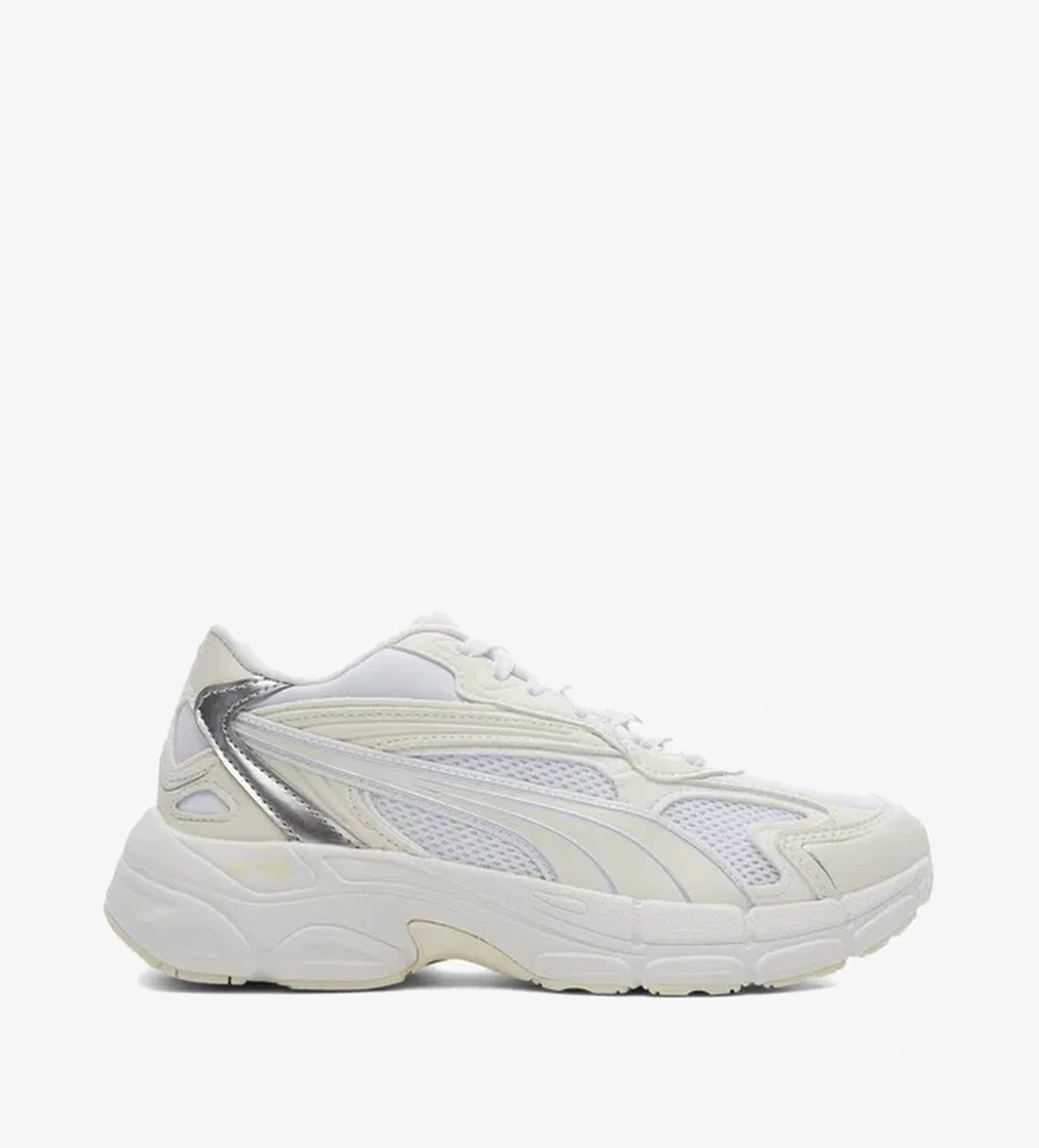 Puma Teveris Nitro Metallic Kadın Beyaz Spor Ayakkabı - Görsel 1