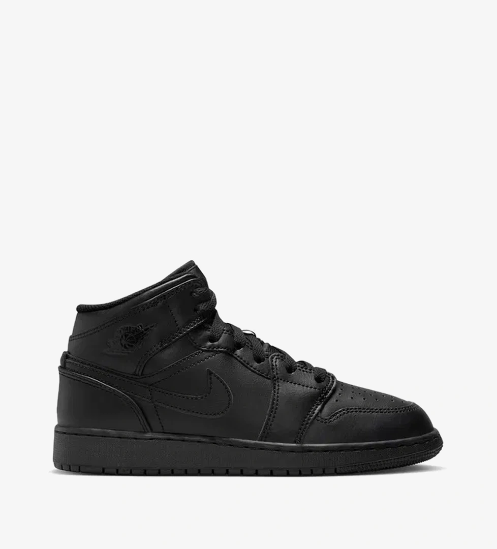 Jordan Air 1 Mid Siyah Spor Ayakkabı - Görsel 1