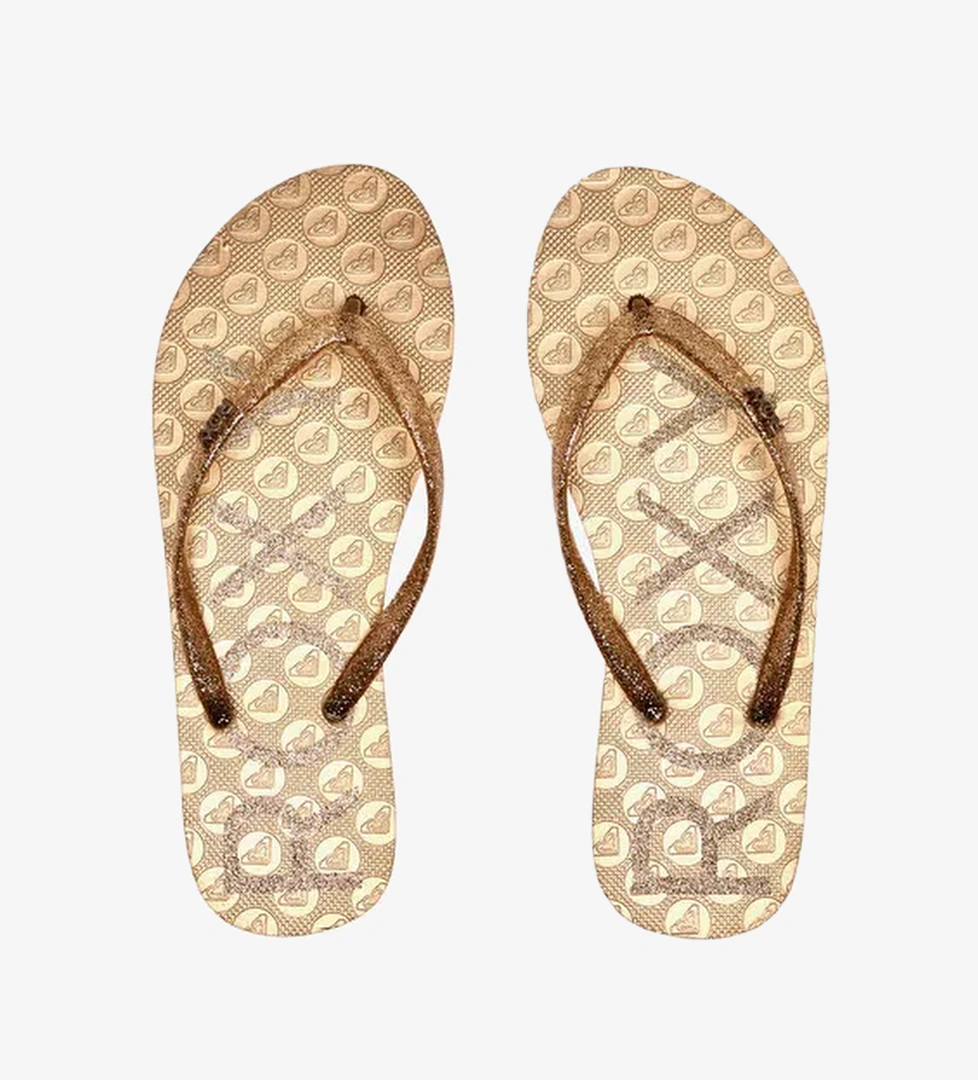 Roxy Viva Sparkle Kadın Kahverengi Terlik - Görsel 1