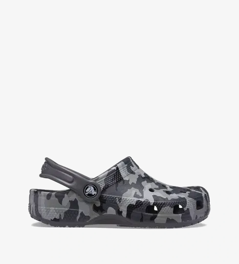 Crocs Classic Camo K Çocuk Siyah Terlik - Görsel 1