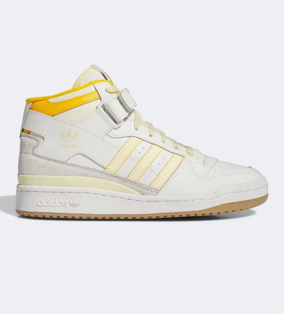 adidas Forum Mid Unisex Beyaz/Sarı Spor Ayakkabı - Görsel 1