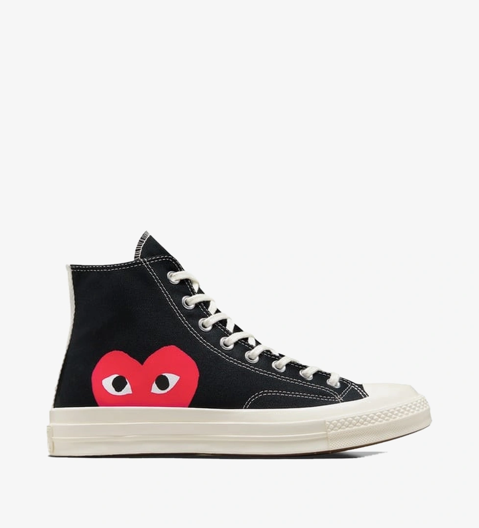 Siyah Converse Comme Des Gar Ons Play Chuck 70