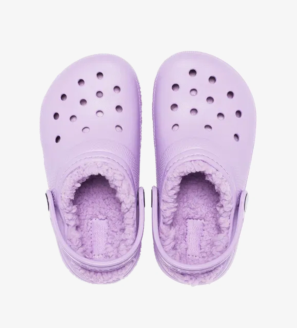 Crocs Crocs Classic Lined Çocuk Mor Terlik model görseli