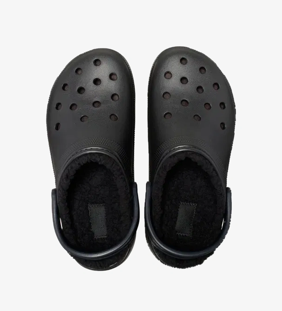 Crocs Classic Platform Lined Clog Noir Kadın Siyah Terlik