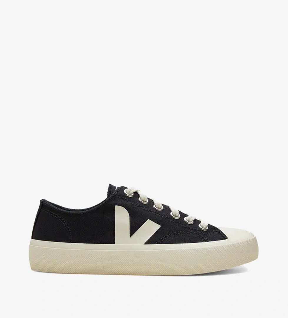 Veja Wata II Low Canvas Kadın Siyah Sneaker - Görsel 1