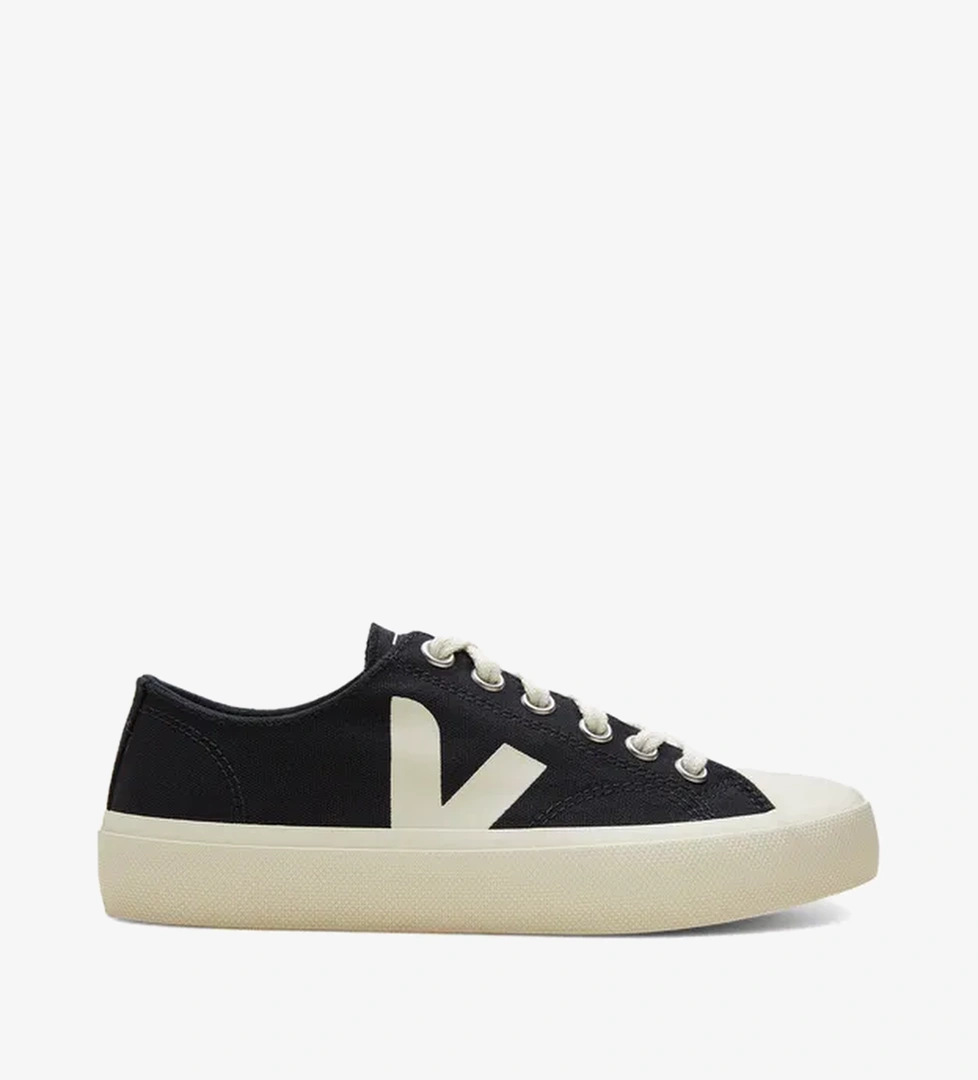 Veja Wata II Low Canvas Erkek Siyah Sneaker - Görsel 1