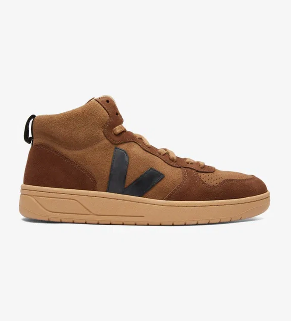 Veja V15 Suede Erkek Kahverengi Sneaker - Görsel 1