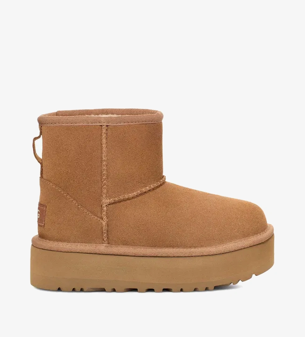UGG Classic Mini Platform Genç Çocuk Kahverengi Bot - Görsel 1