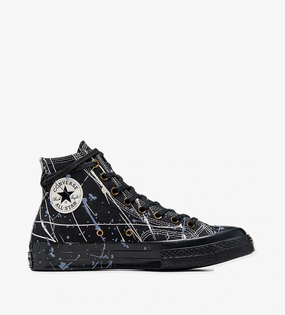 Converse Converse Chuck 70 Paint Splatter Kadın Siyah Sneaker model görseli