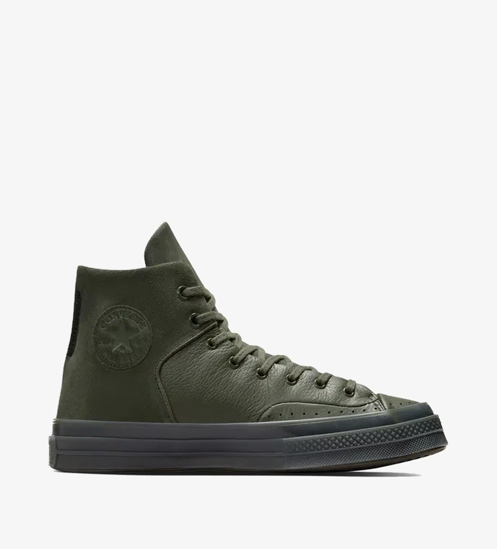 Converse Chuck 70 Marquis Leather Unisex Haki Sneaker - Görsel 1