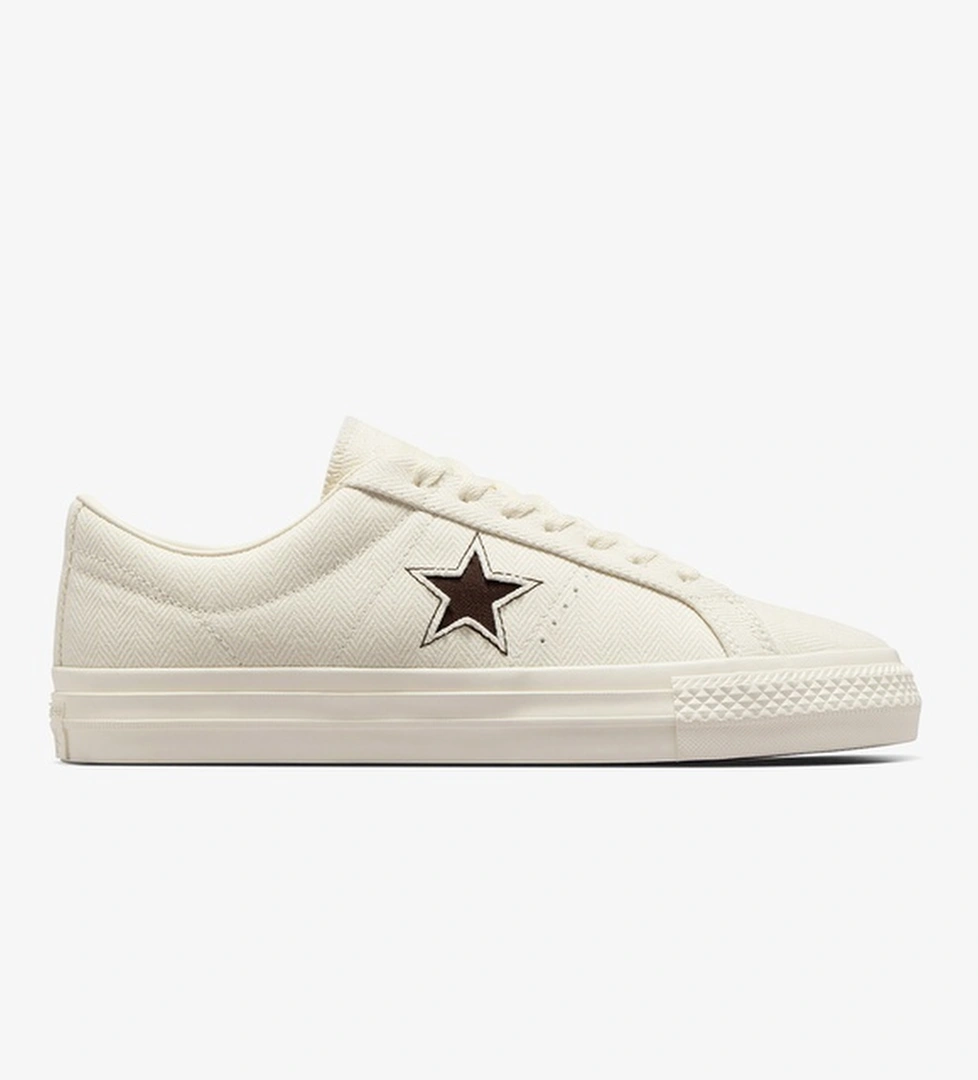Converse Converse Cons One Star Pro Herringbone Kadın Krem Sneaker | Occasion Krem - 1. görsel