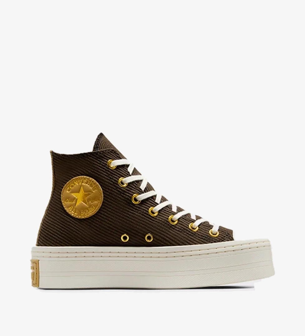 Converse Chuck Taylor All Star Modern Lift Platform Corduroy Kadın Kahverengi Sneaker