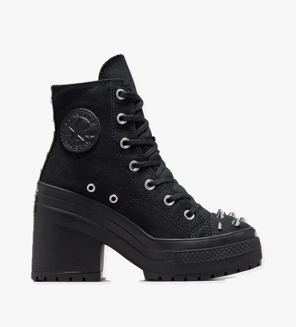 Converse Converse Chuck 70 De Luxe Heel Platform Studded Kadın Siyah Sneaker | Occasion Siyah - 1. görsel
