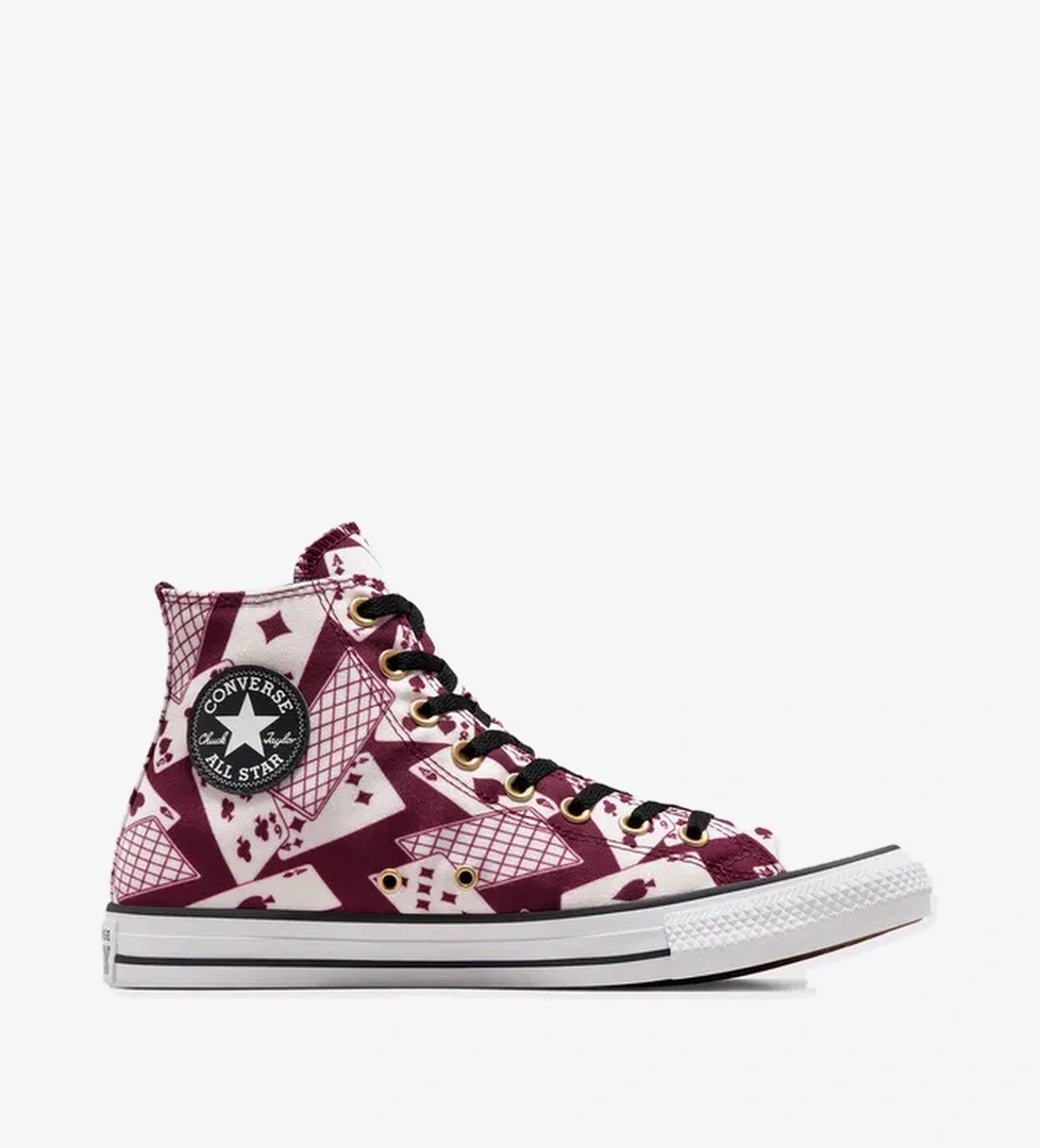 Converse Converse Chuck Taylor All Star Cards Unisex  Bordo/Bej Sneaker | Occasion Bordo - 1. görsel