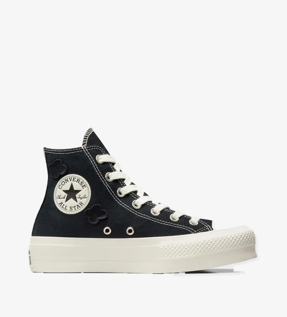 Converse Converse Chuck Taylor All Star Lift 3d Flowers Kadın Siyah Sneaker model görseli